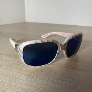 Costa Del Mar Ganne GN 121 Sunglasses Gray Pink White Frames Only